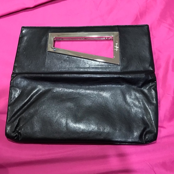 TOMMY HILLFIGER BAG, COOL DESIGN, CAN BE USED AS CLUTCH OR OPEN UP TO BIGGER BAG - Picture 2 of 3